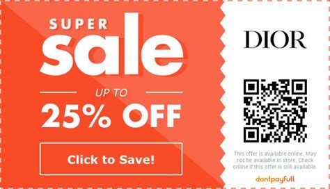 christian dior promo code|christian dior discount code.